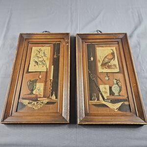 Dimension III Early American Still Life Wall Décor, Chicago Metalcraft, Vintage